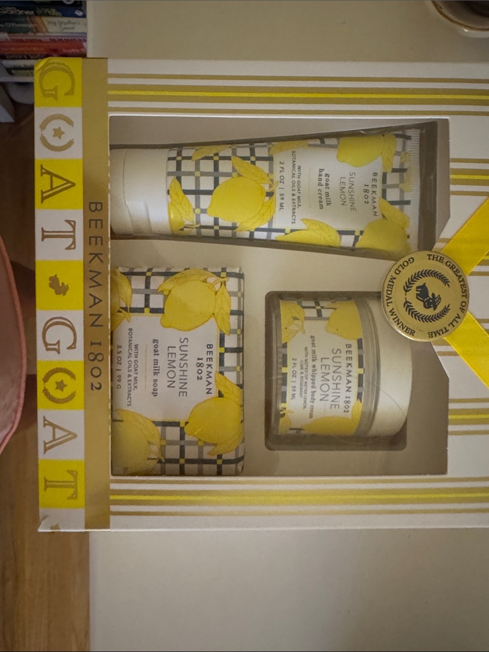Beekman 1802 Sunshine Lemon Hand & Body Gift Set - Yellow